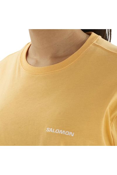 Salomon Logo Women's T-Shirt Warm Apricot Lc2528000