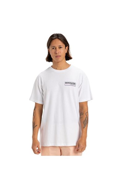 Quiksilver Palm Square Men's White T-Shirt Men's T-Shirt Eqyzt08095