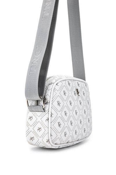 Tamer Tanca Women's Vegan White Messenger Bag