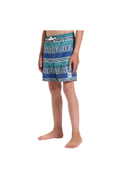 Quiksilver شورت كرة طائرة مستقيم للشباب من Surfsilk مقاس 14 بوصة للأولاد الصغار