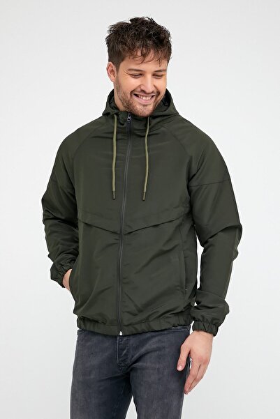 çerme Ανδρικό εποχιακό παλτό με λεπτή εφαρμογή, αδιάβροχο και αντιανεμικό