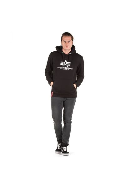 Alpha Industries Ανδρικό μαύρο hoodie Alpha Industries Basic hoodie Black