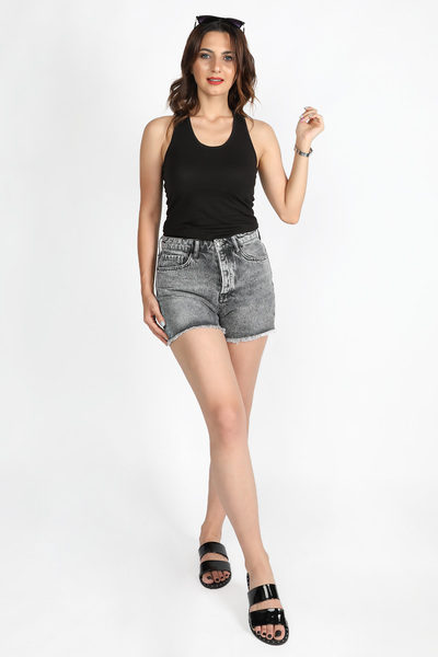 BALİNS Kadın Kot Şort Asit Yıka -2jc/5894.asit Yıka