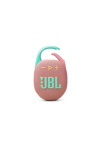 JBL مكبر صوت JBL Clip 5 فائق الحمل بتقنية البلوتوث بتصميم مقاوم للماء وصوت جهير معزز - وردي