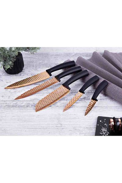 Berlinger Haus Black Rose Collection 5-piece non-stick knife set