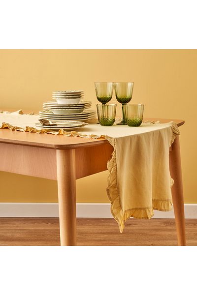 Bella Maison 100% βαμβάκι Elegance Runner Yellow (50x150 cm)