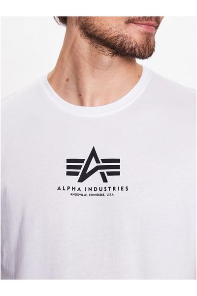 Alpha Industries Ανδρικό λευκό μπλουζάκι Basic Alpha Industries Λευκό