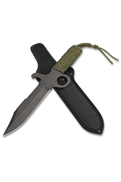 Depox Lovecký nůž Full Tang, IdeallStore, khaki, 34 cm