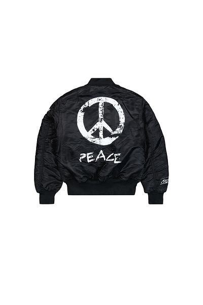 Alpha Industries Ανδρικό μαύρο bomber jacket Alpha Industries MA-1 Peace