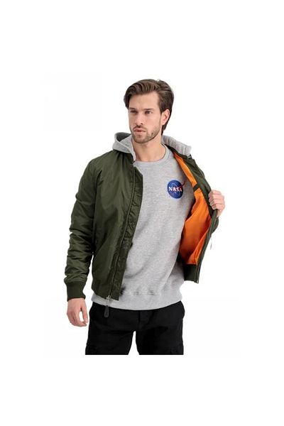 Alpha Industries Ανδρικό πράσινο bomber jacket Alpha Industries MA-1 TT Hood