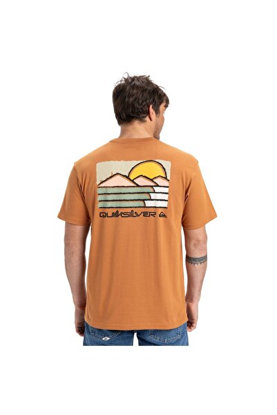 Quiksilver Ανδρικό κόκκινο μπλουζάκι Evo Future Islands ΑΝΔΡΙΚΟ T-SHIRT EQYZT08038