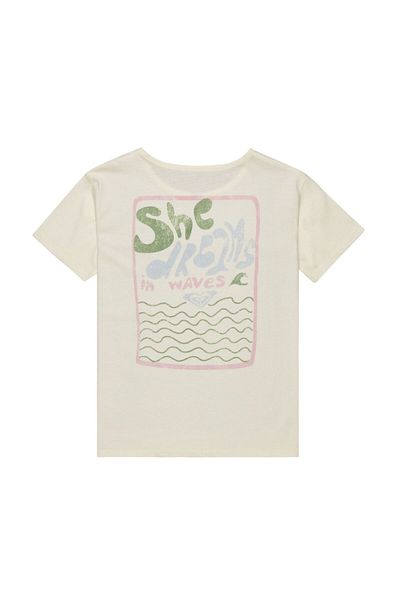 Roxy Day and Night Vintage Girl's White T-Shirt Girl's T-Shirt Ergzt04121