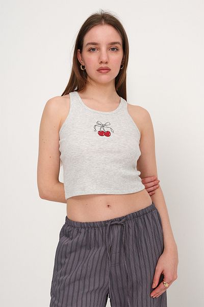 Addax Cherry Printed Undershirt A1762