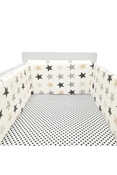 Choice سرير أطفال XKWJX Nordic Stars بمصدات سميكة وسحاب وتصميم قطعة واحدة حول...