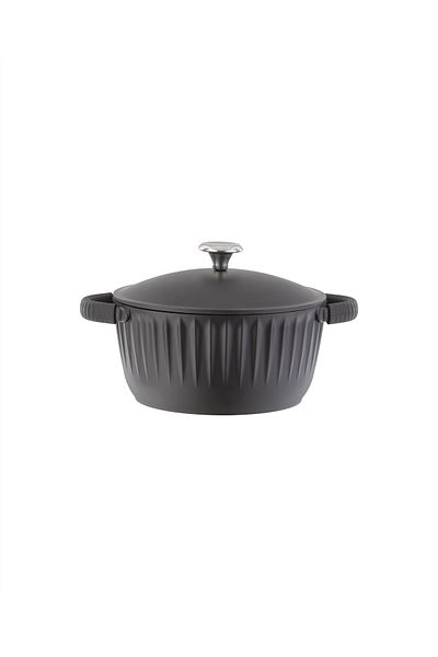 Madame Coco Freya Pot 20 cm with Brown Scoro Luminescences with a Firey Departure Temperature Measuring Instrument