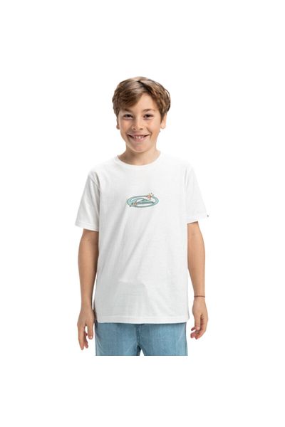 Quiksilver Λευκό μπλουζάκι για αγόρι Evo Nature Magic Yth