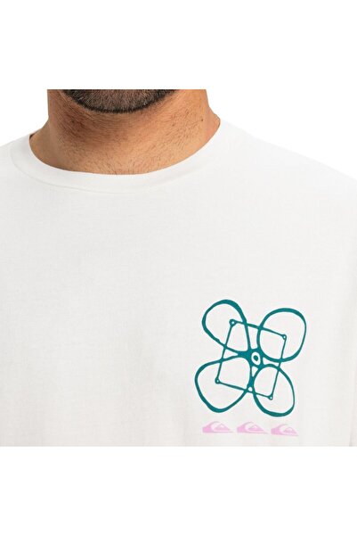 Quiksilver Hw Outside Inside Ανδρικό Λευκό T-Shirt ΑΝΔΡΙΚΟ T-SHIRT EQYZT08032