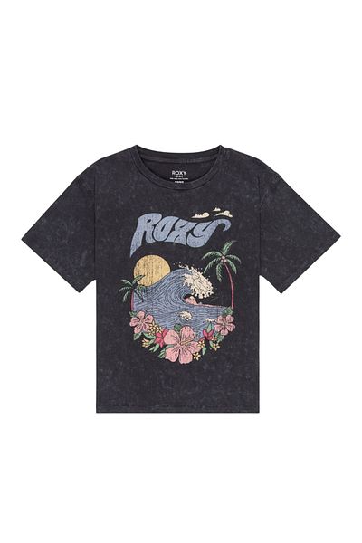 Roxy Gone to California Girl's Gray T-Shirt Girl's T-Shirt Ergzt04117