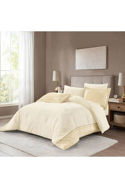 Pearrlla Canon Russ velvet single bedspread, 4 pieces, with fixed filling