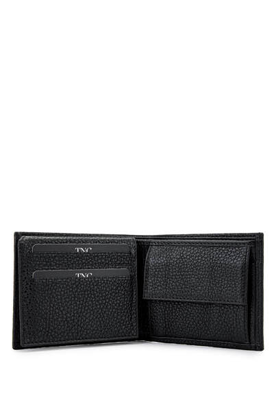 Tamer Tanca Men's Genuine Leather Black Floater Wallet Wallet