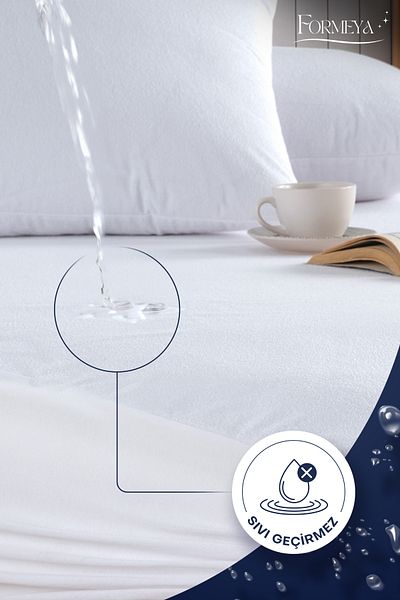 Formeya Protector de saltea impermeabil cu margine completă micro