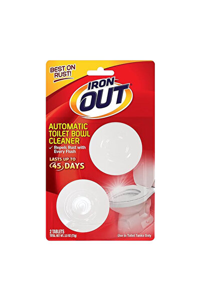 Iron Out منظف مراحيض دائري خفيف الوزن مقاوم للصدأ، 73 جرام