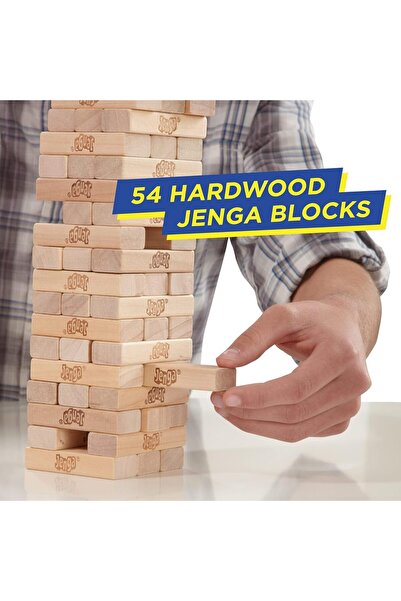 Hasbro Gaming Hasbro Classic Jenga Game with Genuine Hardwood Blocks
