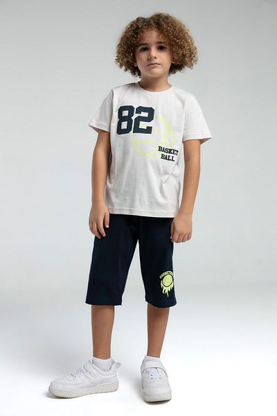 Rolypoly Set de pijamale Capri cu mânecă scurtă pentru baschet Çock 82 pentru bărbați