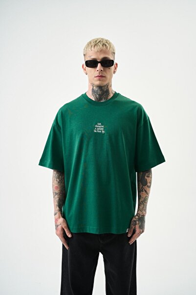 Respire Ανδρικό μπλουζάκι με κέντημα Oversize Nefti