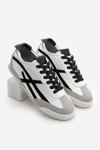 Marjin Damen Sneaker Schnürschuhe Fiyen Weiß