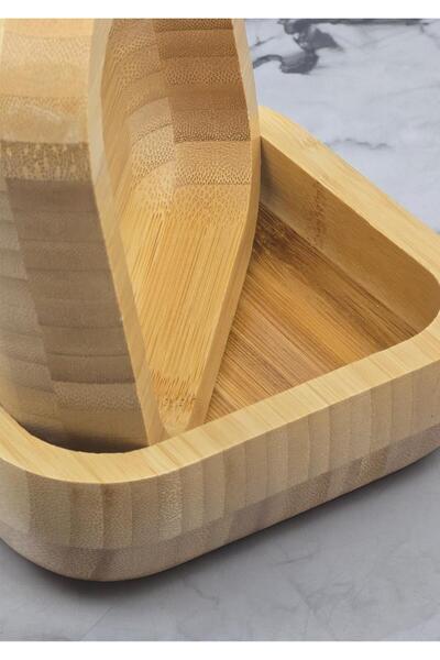 HomeTarz Bamboo Bowl - Natural Plate - 14 Cm, 260 ml