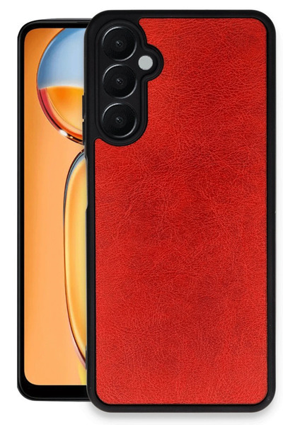 NewFace Samsung Galaxy A26 Case Aras Leather Cover - Red Gelal