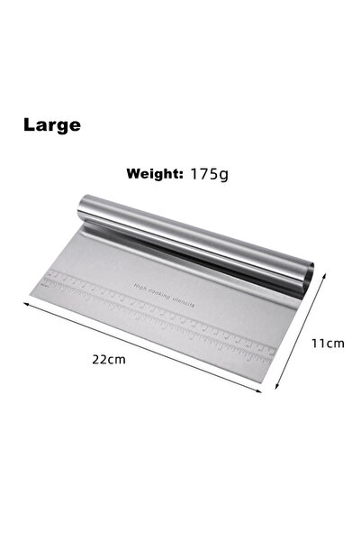 Choice Large Stainless Steel Dough Chopper Bench Scraper Pastry Cutter