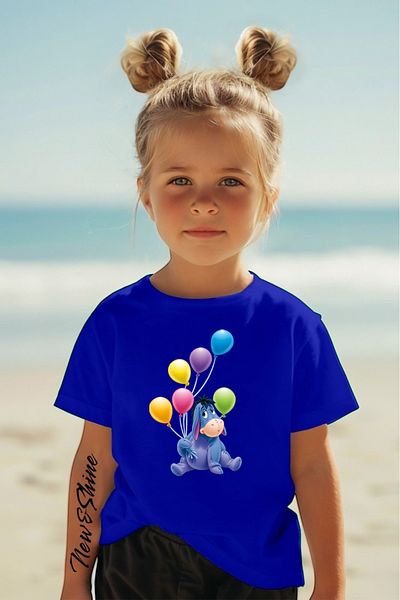 New Shine 1 tricou este un cadou pentru achiziții de 6 și mai sus în coș - Tricou pentru copii oversize cu imprimeu Iyor