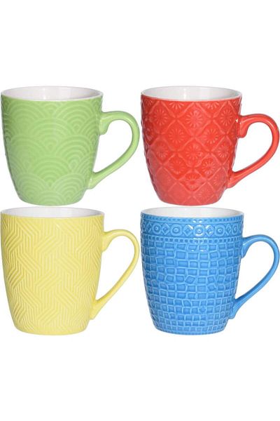 Excellent Houseware Set cani 4 portelan 240 ml