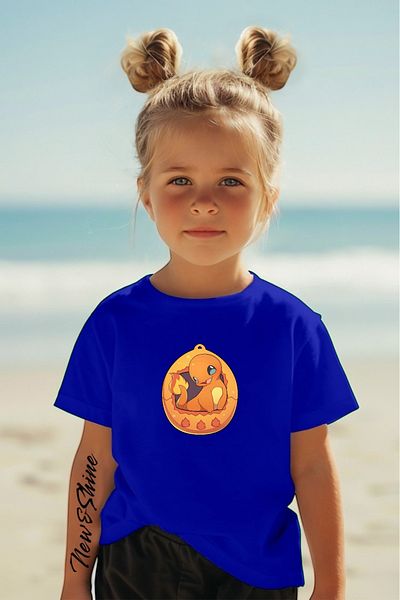 New Shine 1 tricou este un cadou pentru achiziții de 6 și mai sus în coș - Tricou pentru copii supradimensionat cu imprimeu Pokemon