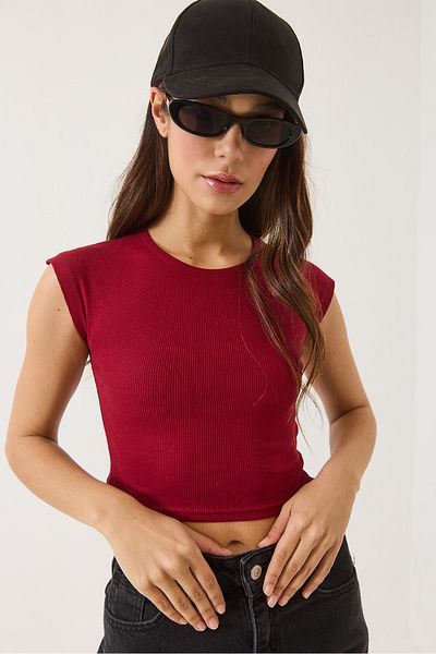 Bianco Lucci Tricou de bază cu mânecă scurtă, cu decolteu, pentru femei 60602044