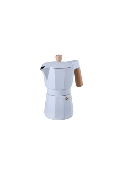 Bergner Oală espresso 3 căni alb Naturally