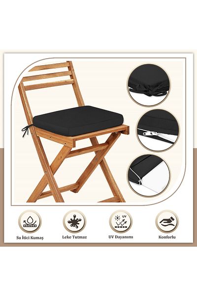 Evim Zippered Chair Cushion 40X40 cm