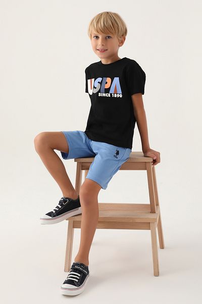 U.S. Polo Assn. Boy's Black Pajama Set 50291608 -Vr046