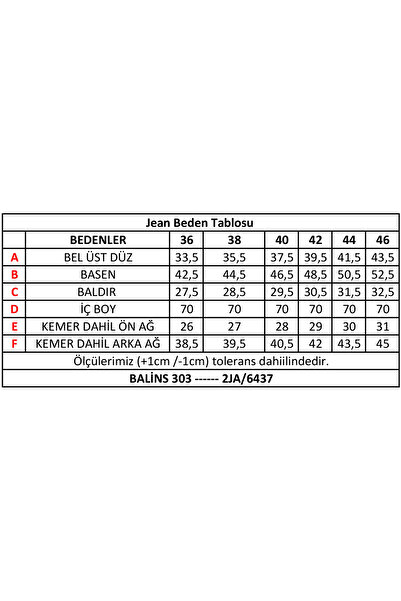 BALİNS Kadın Cebi Düğme Detaylı Kot Pantolon