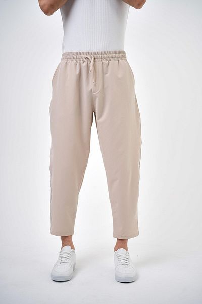 Respire Παντελόνι Jogger Basic Carrotfit σε μπεζ χρώμα