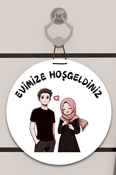 Dormot Home Digitalna štampa beli, roze turban Sa deznom Dekoracija za vrata,...