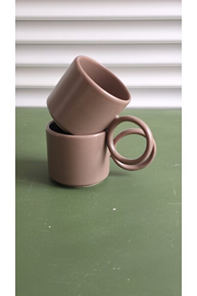 GULHANILE Ring Mug Cup 2 Colorful Ceramic Mug Cups