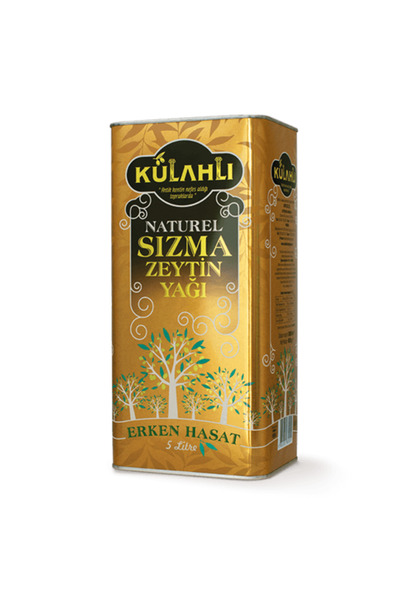 KÜLAHLI SOĞUK SIKIM ERKEN HASAT NATÜREL SIZMA ZEYTİNYAĞI 5 LT
