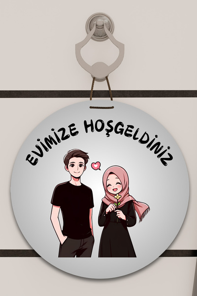 Dormot Home Decor pentru ușă cu imprimare digitală gri, cu model de turban ro...