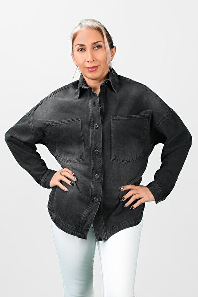 BALİNS Kadın Oversize Kot Ceket 2l/6420