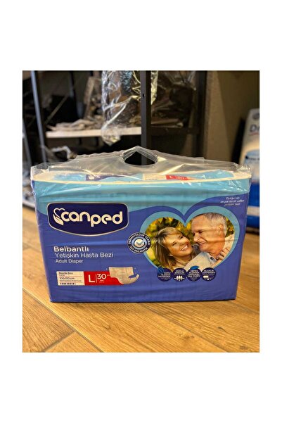 Canped 30 Pack Patient Diapers with L Size Waistband