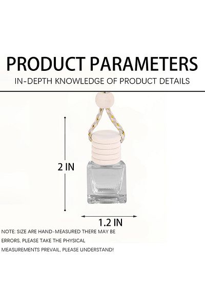 COOYA Car Air Freshener,5 Pack Hanging 8ML Glass Bottle, Vent Clip Wooden Cap and Rope