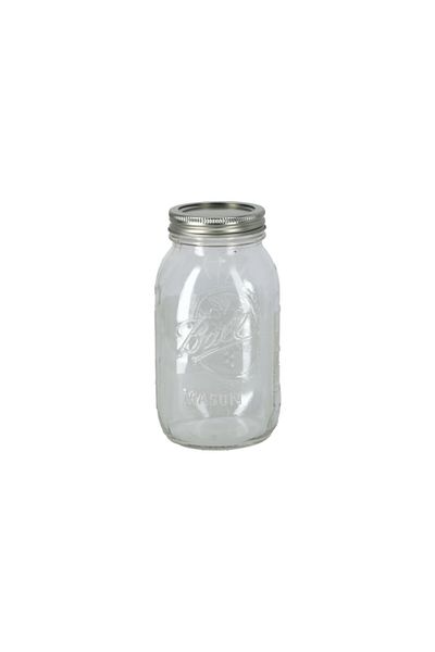 Ball 12-Piece BPA-Free Glass Mason Jar with Airtight Lid 900ml
